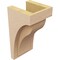 Ekena Millwork 5"W x 5"D x 10"H Wide Helena Rough Cedar Woodgrain TimberThane Corbel, Primed Tan CORUR05X05X10HELRCPR - alternate 3